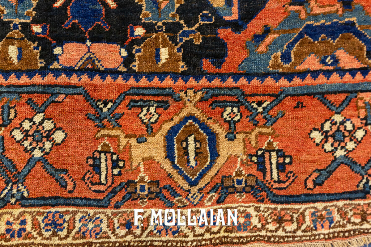 Tapis Bidjar Motif Tribal Champ Bleu n°:91231268